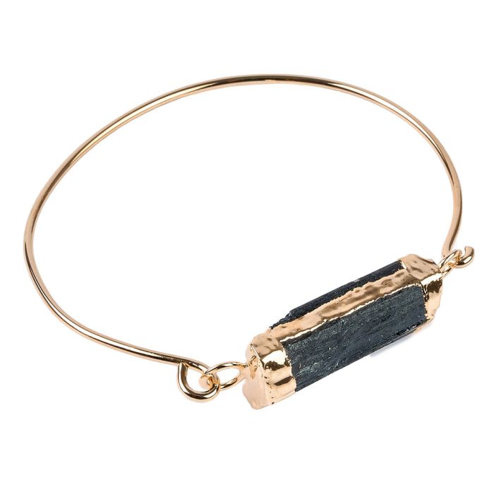 Raw Black Tourmaline Bracelet - Uniquelan Jewelry